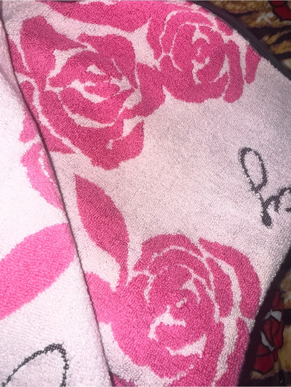 Juicy Couture Pink Rose Cotton Towel Stack